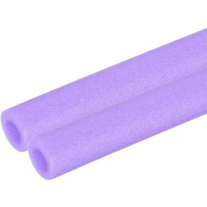 PATIKIL 2 Pcs Pipe Insulation Foam Tube, Heat Preservation Foam Pipe Tubing Covers 3/8" (10mm) ID x 3.3FT x 13/16" OD for Handle Heat Water Pipe Freeze Protection, Purple
