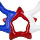 Poolmaster American Stars Inflatable Pool Floaties for Kids and Adults Star Tubes (Pack of 3)
