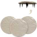 4Pcs Large Stepping Stones Outdoor Garden Walkway,Durable Pavers for Patio