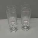 Acellegic Set of 6 Vintage Embossed Goblet Glasses 11.5 oz Clear Glasses, Stemmed Water Glass Drinking Goblets Bar Kitchen Tumbler Glassware for Wine, Cocktail, Whiskey, Iced Tea Juice Dishwasher Safe