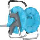 Garden Hose Reel ALUPLUS 1/2" 45m, Aluminium Construction, Light, Convenient Transport and Storage of The Hose, Prevents Twisting, 55-150