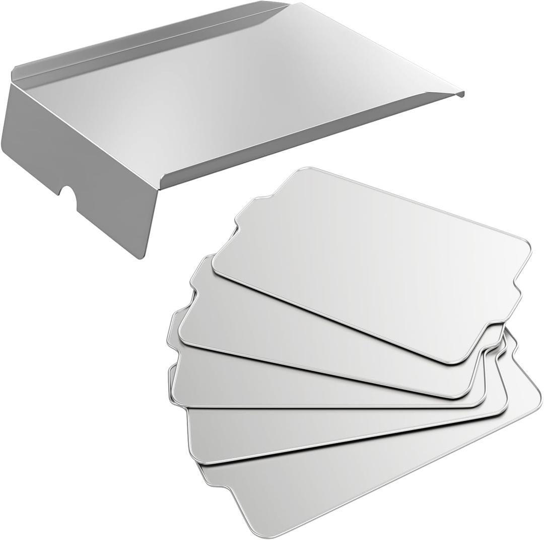 BAC012 Drip Pan Heat Baffle and BAC507 Grease Drip Tray Liners Kit for Traeger Pro 22 Series Pellet Grills, Drip Pan Replacement for Traeger Eastwood 22, Lil Tex,Lil Tex Elite,Lil Tex Pro Accessories