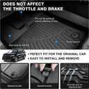 Powerty Floor Mats for 2021-2025 2026 Kia Sorento (Non-Hybrid) Accessories All Weather Floor Liner 3D TPE 1st & 2nd Row Floor Mat Heavy-Duty Floor Liners