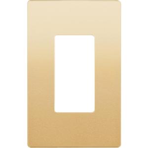 LIDER Matte Finish Decorator Switch Cover, Screwless Wall Plate, Mid-Size 1-Gang 4.88" x 3.11", Unbreakable Polycarbonate Thermoplastic, UL Listed, LSWP-31M-GD, Gold