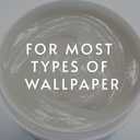 Roman PRO-880 Wallpaper Adhesive & Paste for Any Wallcovering - Ultra Clear Strippable, 1 Gallon(330 sq. ft)