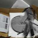 Coat Rack with Natural Marble Base, Metal Freestanding Coat Rack with 8 Hooks, 3 Adjustable Size Sturdy Coat Tree for Bags, Coats, and Hats for Entryway, Hallway, Bedroom, Office, Black