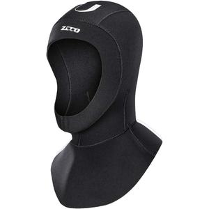 Neoprene Wetsuit Hood Scuba Diving Hood 3MM 5MM for Men Women Youth, Bib Dive Cap Surfing Thermal Hood for Kayaking Snorkeling Swimming Sailing Canoeing Water Sports (Medium, New 5mm Black)