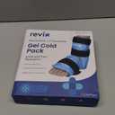 REVIX Ankle Ice Pack Wrap for Foot Pain Relief and Feet Injuries, Reusable Gel Ice Cold Packs for Achilles Tendonitis, Plantar Fasciitis, Sprained Ankles and Heels