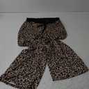AMiERY Women's Comfy Casual Pajama Pants Floral Print Drawstring Palazzo Lounge Pants Wide Leg, Size XL