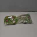 17 Inch Christmas Tree Picks, 6 PCS Lime Green Furry Curly Stems with Red Glitter Balls, Flexible Christmas Tree Topper Decorations for Holiday Arrangements, Wreaths & Table Christmas Decor