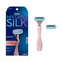 Schick Hydro Silk Rose Gold Metal Razor for Women | Womens Razors, 5-Blade Razors for Women, Includes 1 Women's Razor Handle & 2 Refills