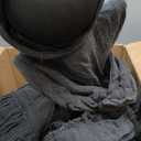 Evergreen Set of 3 LED Black Halloween Grim Reaper Stakes | 4 Feet Tall | Weatherproof Battery Operated | Spooky Garden Statue Outdoor Decoration Grass Lawn or Patio