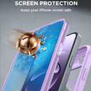 Miracase for iPhone 17e Case & iPhone 16e Case, Full-Body Phone with Built-in Glass Screen Protector, [Magnetic with MagSafe] Military Drop Proof 17 E/ 16 E Cover Bumper 6.1 inch, Purple