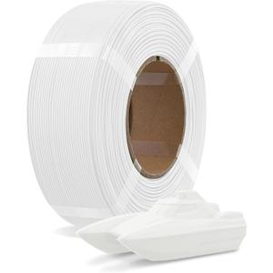 OVERTURE Refill PETG 1.75mm Spoolless 3D Printer Filament, 1kg (2.2lb) Refilament for Bambu Lab Reusable Spool, Accuracy +/- 0.02 mm, Fit Most FDM 3D Printers(White)