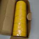 Lichamp 10-Pack Yellow Electrical Tape Waterproof, 3/4 in x 66ft, Industrial Grade UL/CSA Listed High Temp Electrical Tape Yellow Electric Super Vinyl