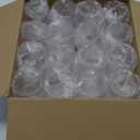 FOCUSLINE 32 Pack Plastic Wine Glasses Stemless, 12 Oz Crystal Clear Disposable Wine Cups, Reusable Plastic Wine Glasses for Parties Weddings, Shatterproof Recyclable and BPA-Free