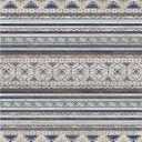 Washable Area Rugs 9' x 12' - 1/6 Thick - Moroccan-Inspired -Stain & Water Resistant Non-Slip - Resistant Rug for Living Room, Bedroom, Nursery, Pet & Child Friendly (Blue and Brown)