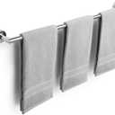 Bath Towel Bar 30 Inch Towel Rack for Bathroom Wall Mounted Bath Towel Holder Modern Towel Rods Chrome Towel Hanger Bathroom Accessories Towel Rails Stainless Steel Single Towel Bars Polished Chrome