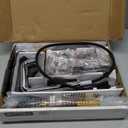 Delta Nicoli Chrome Bathroom Faucet with Sprayer, 8 Inch 3 Hole Widespread Bathroom Sink Faucet with Pull Out Sprayer, Push-Pop Drain, Chrome 35849LF-PD