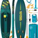UPWELL 11'×34" Inflatable Paddle Board, SUP Board for Adults & Teens, Inflatable SUP Board with Premium Accessories, Backpack, Paddle, Leash, Hand Pump, Fins