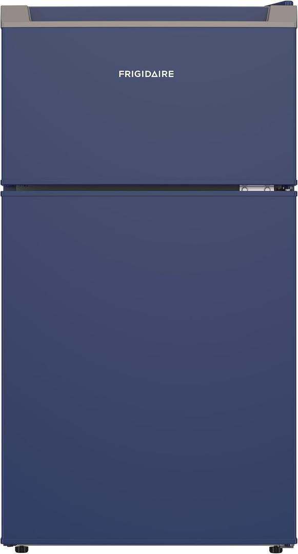 Frigidaire Compact Refrigerator with Top Freezer - 2 Door Fridge with 3.2 Cu Ft, Contemporary Series, Blue