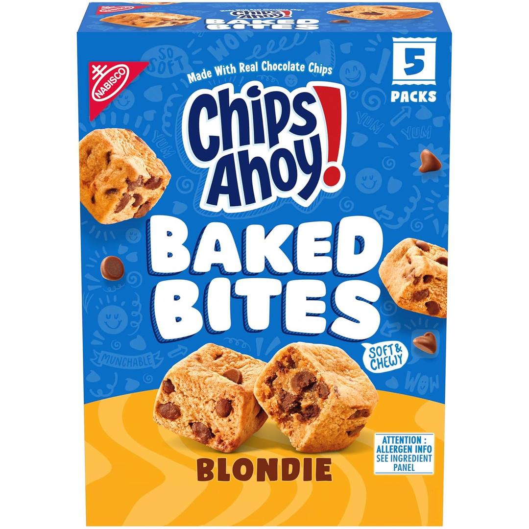 2 x CHIPS AHOY! Baked Bites, Blondie, 5 - 1.5 oz Snack Packs (5 Bites per Pack) (EXP 06/11/26)