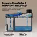 Filterless Cat Water Fountain - Wastewater Separation Pet Dispenser