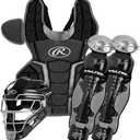 Rawlings | RENEGADE 2.0 Catcher's Set | Baseball | NOCSAE Certified | Adult 15+ | Black/ Silver