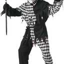 California Costume Men's Adult- Black Evil Jester Costume (X-Large)