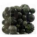 Christmas Balls Ornaments -36pcs Shatterproof Christmas Tree Decorations with Hanging Loop for Xmas Tree Wedding Holiday Party Home Decor,6 Styles in 3 Sizes(Dark Green)