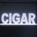 30"x10" Large LED CIGAR Sign for Smoke Shop, Super Bright Unique Design CIGAR Sign with Hanging Installation, High Visibility for Store Retail Shop Window (White)