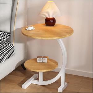 Bed Side Table for Any Room, Sofa Side, 15.7'' /40cm Table Top, Bedroom Nightstand Small End Table, Easy Assembly(Color:E)