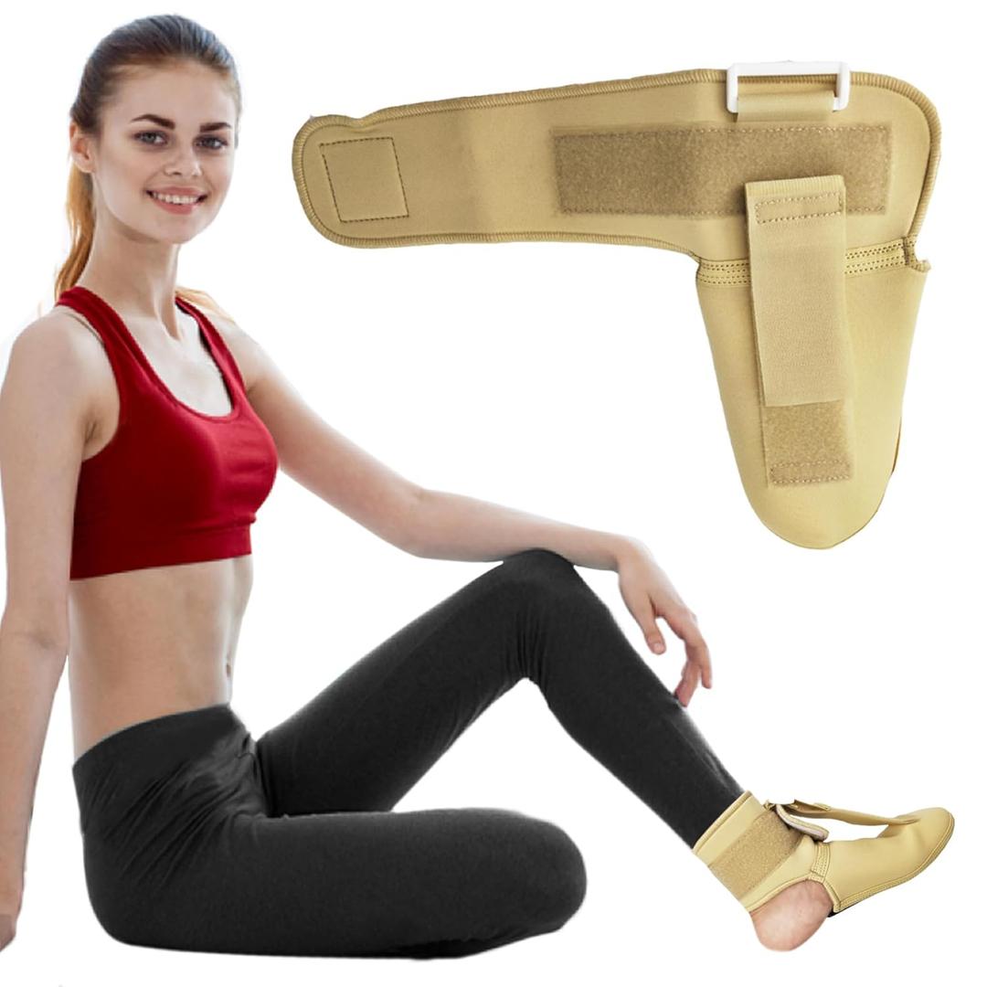 Thrudove Plantar Fasciitis Night Splint Sock - Soft Plantar Fascia Brace for Sleeping, Achilles Tendonitis, Foot Drop, Heel Pain - Plantar Fasciitis Relief Night Splint for Women and Men (Small)