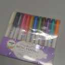 YUANCHENG Metallic Marker Pens, Set of 12 Medium Point Metallic Markers for Black Paper, Acid-Free, Smooth Writing, Ideal for Arts & Crafts, Scrapbooking, DIY Projects, Glass, Wood