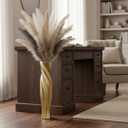 Tall Floor Vase 27.5" Gloss Gold, Resin Floor Vase Tall Gold Vases for Dried Pampas Grass Feathers Branches Fresh Flowers, Modern Home Decor for Living Room Bedroom Entryway Corner