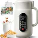 51oz Nut Milk Maker Machine, 10-in-1 Soup Maker with 140 Heating & 8H Keep Warm, Touch Screen Plant-Based Milk Maker for Almond, Oat & Soy, 12H Delay Start & Self-Clean, Noise Reduction