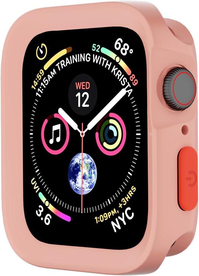 for Apple Watch 11 46mm Bumper, Slim TPU Shockproof Cover, Pink | Apple Watch Series 11/10 46mm, Shockproof Drop Proof Bumper Cover for Daily Workout, Full Edge Protection for Gift-Ready