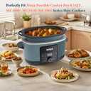 BYKITCHEN Silicone Slow Cooker Liners Compatible with Ninja Foodi Possible Cooker Pro 8.5 Quart MC1000, MC1001, MC1010 Series, 2Pcs Reusable Crock Pot Liners, Ninja Possible Crock Pot Pro Accessories