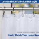 BRIOFOX Industrial Shower Curtain Rod - Rustproof Non-Slip 27-43 Inch 304 Stainless Steel Tension Curtain Rod for Window or Bathroom, Brushed Nickel