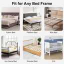 Bed Rail for Toddlers,Swing Down Kids Bed Rails Guard for Twin,Full,Queen,Bunk Size Bed,Extra Tall Child Bed Rail Guard with Reinforced Anchor Safety System,47" L x 31" H Grey