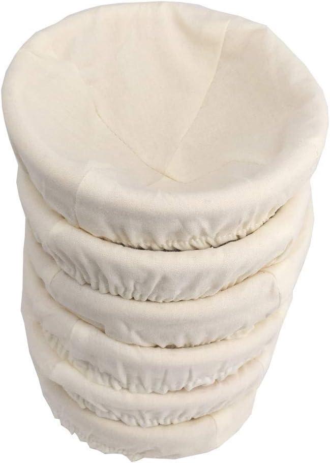 5 inch Bread Basket Set of 6, Banneton Bread Proofing Basket