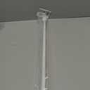 Kenney KN55250 Davenport Ball End Petite Café Decorative Window Curtain Rod, 28-48" Adjustable Length, White Finish, 1/2" Diameter Steel Tube