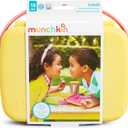 Munchkin Lunch Bento Box for Kids and Toddlers, Includes Stainless Steel Utensils, BPA-Free, 18 Months and Up, Pink/Green/Yellow
