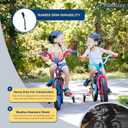 Bike Kickstand Unadjustable for Kids Bicycles Rear Kickstands Heavy-Duty Iron Bike Kick Stand for 16"-29" Wheel Girls and Boys Bike