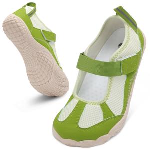 BARERUN Watershoes for Womens Barefoot Hiking Swim River Shoes Lake Pool Sandals Beach Quick Dry for Hiking Surfing Kayaking Sport Accessories Camping Must Haves Green Size 10.5 Wide