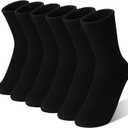 MOGGEI Boys Kids Girls Athletic Socks Basketball Sport Youth Crew Cotton Breathable Outdoor Socks 6 Pairs