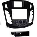 Metra 99-5827B Double/Single DIN Radio Installation Kit for 2012-Up Ford Focus, Black