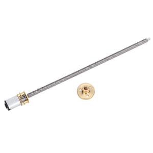 DC 6V 12V Speed Reduction Gear Motor with T5 160mm Screw Thread Shaft Brass Nut for Electronic Locks Mechanical Arms DIY Mobile Robots Smart Cars Projects