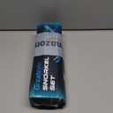 Greatever Snorkel Set Pano 3 Window Snorkel Mask Adult, Panoramic Wide View, Anti-Fog Scuba Diving Mask, Anti-Leak Snorkel Goggles Dry Top Snorkel, Professional Snorkeling Gear for Adults (Black Yellow)