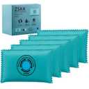 100g Rechargeable Desiccant Pack of 5,Silica Gel Desiccant Packets,Moisture Absorbers for Storage Bins, Suitcase,Gun Safe, 3D Filaments, Electronics,Desiccant Dehumidifier for Closets,Cars (Blue)